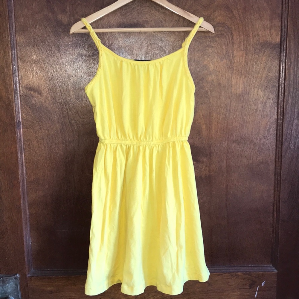 Gap Kids Yellow Cotton Sun Dress Size 6-7